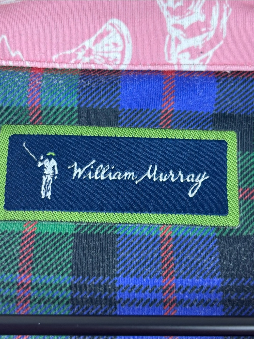 William Murray Shirt Men Medium Pink Minty Fresh Novelty Golf Polo - Picture 4 of 13